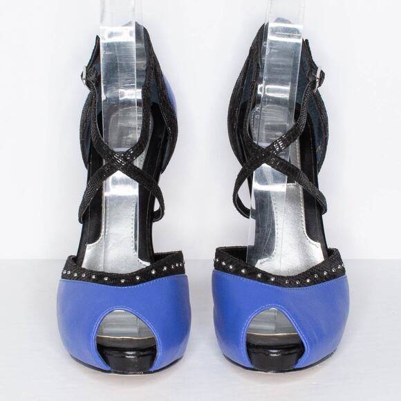 White House Black Market Adri Heels Y2K Coquette Rockstar Edgy Glam Party 6.5 - Picture 3 of 6